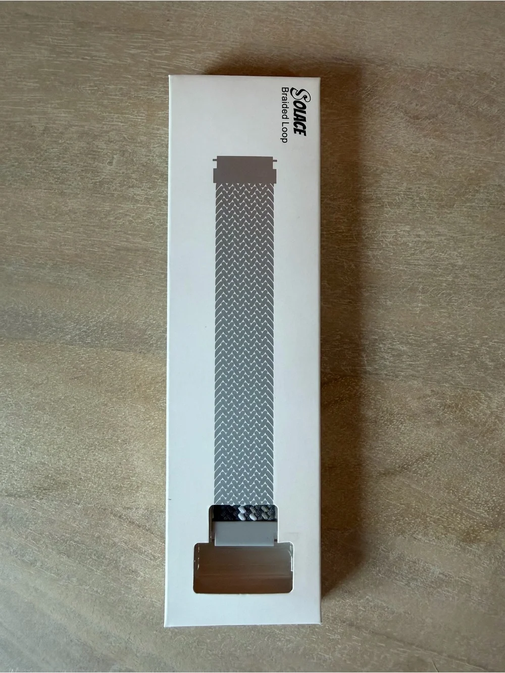 Solace Braided Black & White Loop Smartwatch Band - Outlander